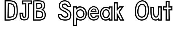 DJB Speak Out font preview
